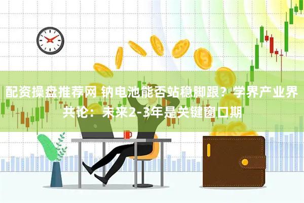 配资操盘推荐网 钠电池能否站稳脚跟？学界产业界共论：未来2-3年是关键窗口期